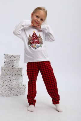 Пижама детская П324 Нарядные Ёлочки
