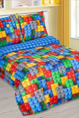 КПБ Бязь "Самойловский текстиль" 1.5 с дет.рисунком - Леголэнд