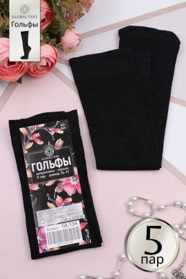 Гольфы GL134 40 den черный 5 пар последний размер