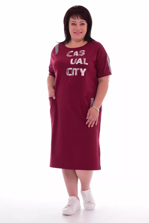 *Платье женское Ф-1-30б (бордо)