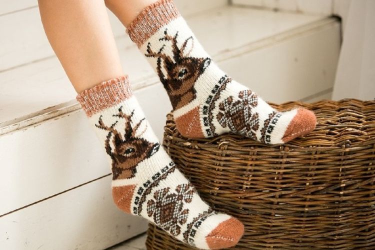 Носки N6R152-1 шерстяные последний размер