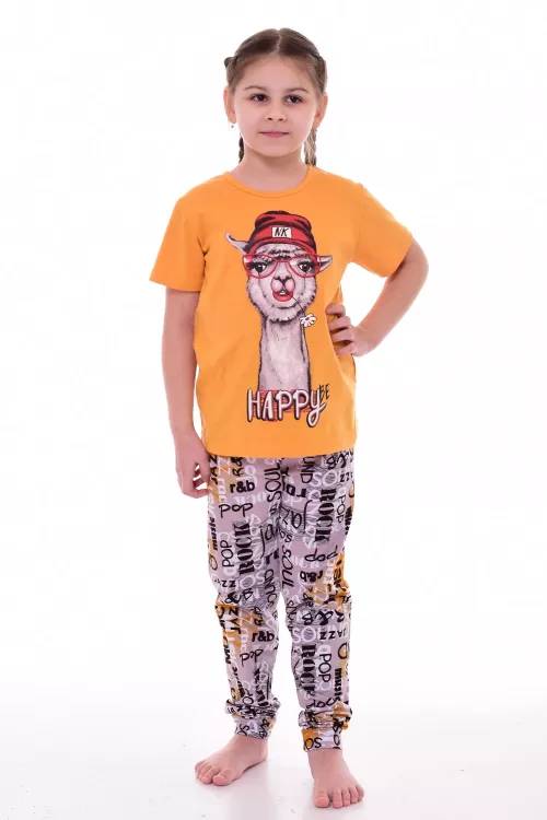 Пижама подростковая 12-097 (горчица), Лама