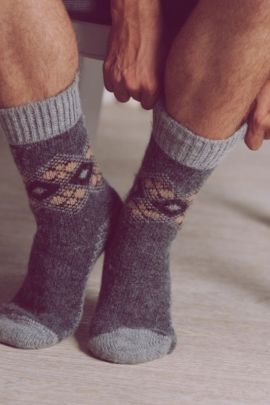 Носки мужские N6R94-1 шерстяные последний размер