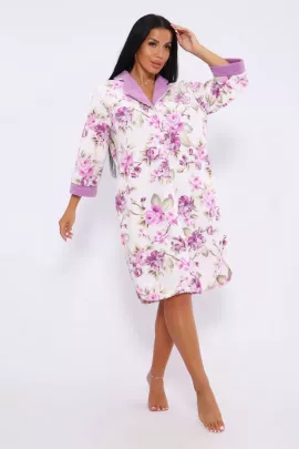 Халат 82247 флис фиолетовый последний размер