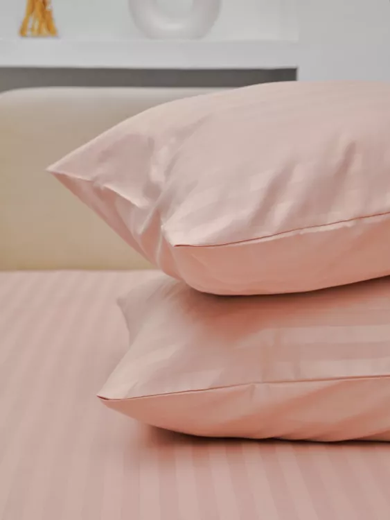 Комплект наволочек Микрофибра Страйп - Пудра