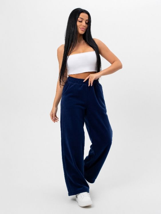 Брюки 37745 синий последний размер