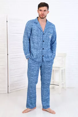 Пижама мужская 9-194в синий последний размер