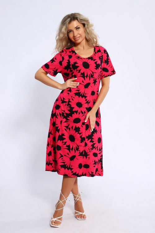 Платье 13231 малиновый последний размер