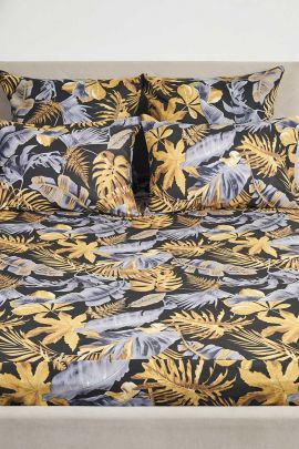 Простыня бязь на резинке - Золотые джунгли
