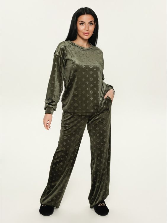 Тиффани костюм женский (оливковый LV)