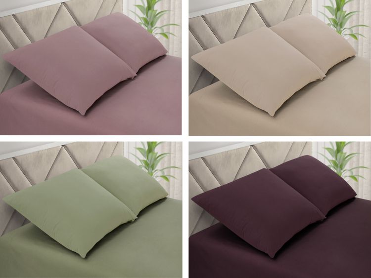 Простыня ЕВРО поплин однотонный