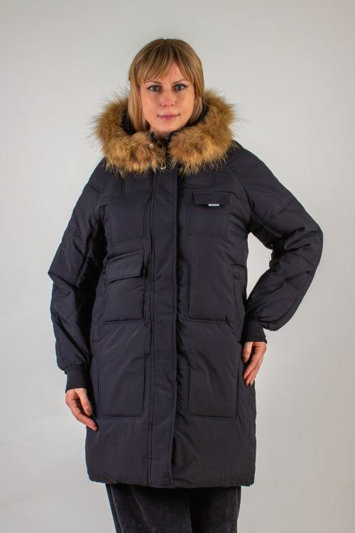 Зимняя парка, натуральный мех арт.620