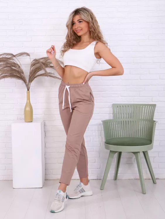 Брюки женские 8-038б (молочный)