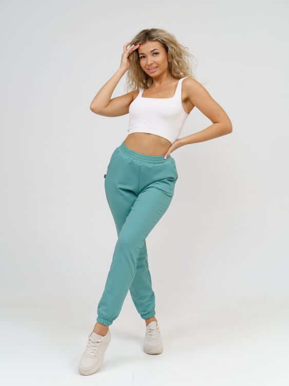 БР-09 НСД Брюки женские (футер) Оливковый